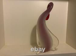10 Vintage MURANO Archimede Seguso ALABASTRO glass DUCK BIRD FIGURINE