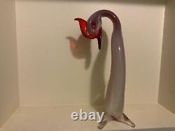10 Vintage MURANO Archimede Seguso ALABASTRO glass DUCK BIRD FIGURINE