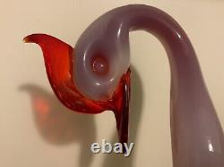 10 Vintage MURANO Archimede Seguso ALABASTRO glass DUCK BIRD FIGURINE