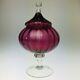12 Italian Empoli Pink Bon Bon Apothecary Circus top Optic 1960s Genie Art Vase