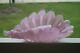 13 LARGE 1940s S. PUCCINI Murano Art Glass Alabastro Pink Opaline SHELL BOWL