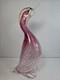 14 Art Glass Bubbles Pink Bird Figurine Murano Italy Mint Italia Collection