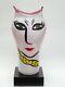 14 Kosta Boda Ulrica Hydman Vallien Open Minds Pink Art Glass Vase 7048745