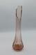 14 L E Smith MCM Pink Peach 8 Panel Finger Art Glass Swung Vase Vintage Retro