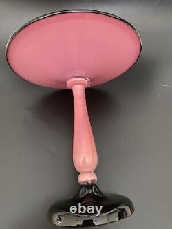 1920 Art Deco Loetz Michael Powolny Pink Tango Bowl Compote 7 Tall