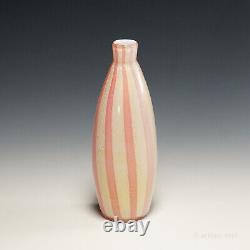 1950s Murano Art Glass Vase with Pink Stripes by Archimede Seguso (attr.)