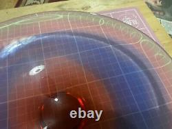 1960's Mstisov Czech Glass Duha Bowl Vlastimir Svoboda Rainbow Teardrop Shape