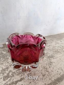 1960s Czech Sommerso Art Glass Bowl by Josef Hospodka for Chribská