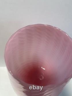 1960s cameo stemmed stelvia empoli Pink Opaline Glass