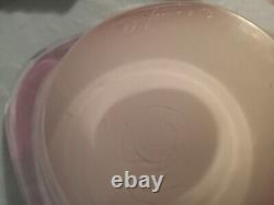 1963 HUGE Paul Kedelv Signed Flygsfor Art Glass Coquille Pink, Purple, Red Clear