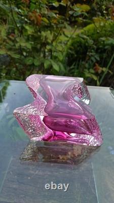 1970s Mandruzzato, Murano pink textured sommerso Glass Vase 1970s Mandruzzato, Murano pink textured sommerso Glass Vase