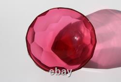 1996 BENJAMIN EDOLS & KATHY ELLIOTT Australian Studio Art Glass Faceted Bowl