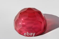 1996 BENJAMIN EDOLS & KATHY ELLIOTT Australian Studio Art Glass Faceted Bowl