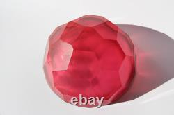 1996 BENJAMIN EDOLS & KATHY ELLIOTT Australian Studio Art Glass Faceted Bowl