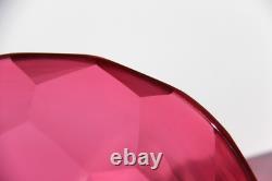 1996 BENJAMIN EDOLS & KATHY ELLIOTT Australian Studio Art Glass Faceted Bowl