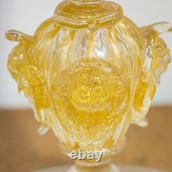 19th Century Murano Latticino Vase