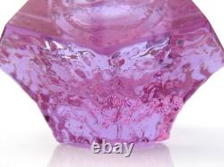 20th Century Murano Sommerso Alexandrite Art Glass Textured Bowl Label Striking