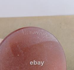 2 La Murrina Murano Art Glass Asian Figurines Scavo Pink Signed 10 & 8.5 Tall