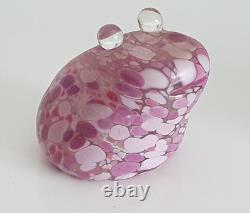 2 x Cambridge / Midsummer Pink & Green Glass Frog ex Whitefriars Jonny Payne