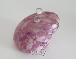 2 x Cambridge / Midsummer Pink & Green Glass Frog ex Whitefriars Jonny Payne