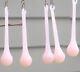 50 rare Art real glass crystal prism Pink Rose Opaline lamp chandelier part 3