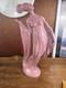 Accent 2000 Pink Art Glass Nude Female Figurine Art Deco Style Sculpture 24