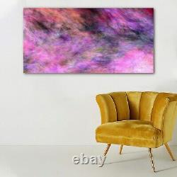 Acrylic Glass Print Wall Art Picture Chaotic pink brush strokes Abstract grunge