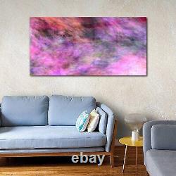 Acrylic Glass Print Wall Art Picture Chaotic pink brush strokes Abstract grunge