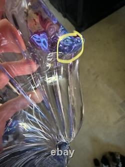 Alfredo Barbini Murano Italian Art Glass Purple Pink Blue Seashell Dish Bowl