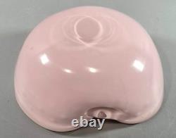 Alfredo Barbini Murano Pink Gold Accents Italian Art Glass Bowl Ashtray Rare