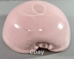 Alfredo Barbini Murano Pink Gold Accents Italian Art Glass Bowl Ashtray Rare