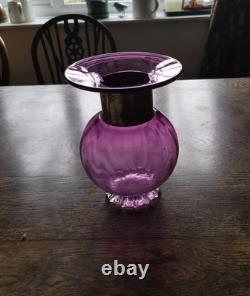Anthony Stern Vase Art Glass Studio 22cm tall
