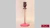 Antique American Art Deco Pink Cut Glass Candlestick Table