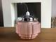 Antique Art Deco Pink Glass Shade Chrome Fittings Ceiling Light Used Nice