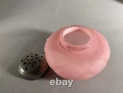 Antique Consolidated Pink Quilted Sugar Shaker