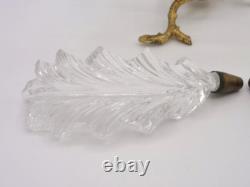 Antique English John Walsh Cut Crystal Thistle Art Glass Rose Bowl Vase Epergne