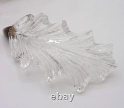 Antique English John Walsh Cut Crystal Thistle Art Glass Rose Bowl Vase Epergne
