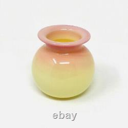 Antique Glossy Burmese Glass Cabinet Vase