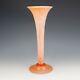 Antique Gray-Stan Scottish Glass Salmon Pink & White Mottled Glass Vase