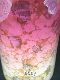 Antique New England Glass Co. Pink Agata Art Glass Tumbler-Very Strong Mottling