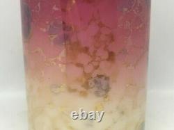 Antique New England Glass Co. Pink Agata Art Glass Tumbler-Very Strong Mottling