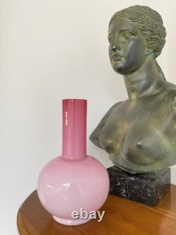 Antique Peachblow Glass Vase by Thomas Webb Victorian 1890s interior design