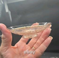 Antique Pink Art Glass Finger Bowls Set Of 6 Moser Style