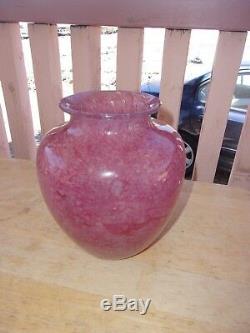 Antique Steuben Cluthra Vase Shape 2683 6 1/2 Tall Rose Pink