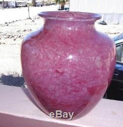 Antique Steuben Cluthra Vase Shape 2683 6 1/2 Tall Rose Pink