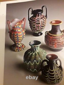 Antique Venetian Murano Murrhine Millefiori Glass Vase Fratelli Toso Pink Orange