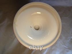 Antique Victorian Bristol Pink Glass Vase Beautiful Hand Painted Enamel Flowers