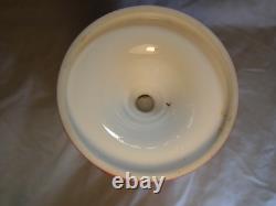 Antique Victorian Bristol Pink Glass Vase Beautiful Hand Painted Enamel Flowers