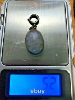 Antique Victorian Huge Saphiret Orb Pendant 1.8cm length 1.2cm across 5g weight