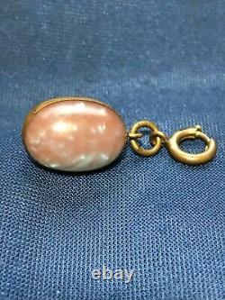 Antique Victorian Huge Saphiret Orb Pendant 1.8cm length 1.2cm across 5g weight